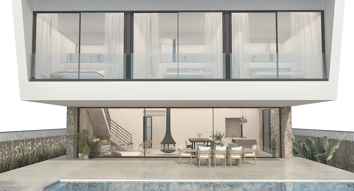 Villa Albeniz 2b Mar y Montaña - Render