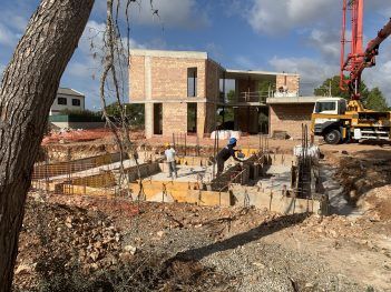 Photo of the construction progress of Villa Mar y Montaña