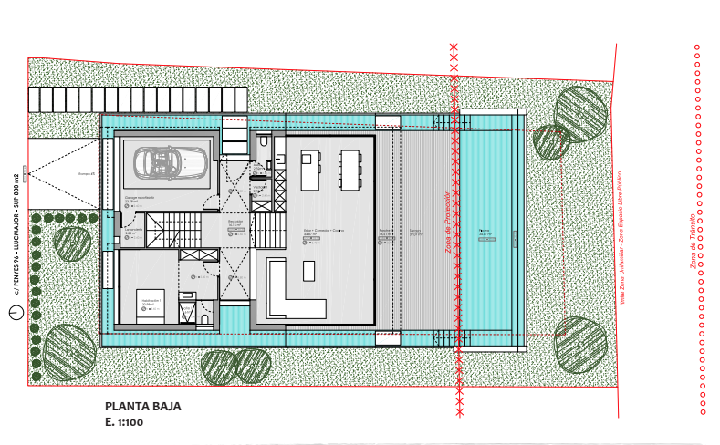 Ground floor construction project Penyes 96 Cala Pi