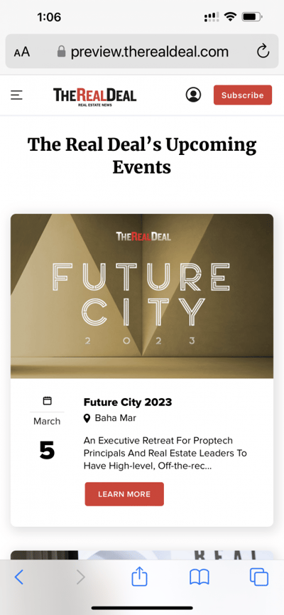 CPH Invest at Future City - The Real Deal Convention in The Bahamas.