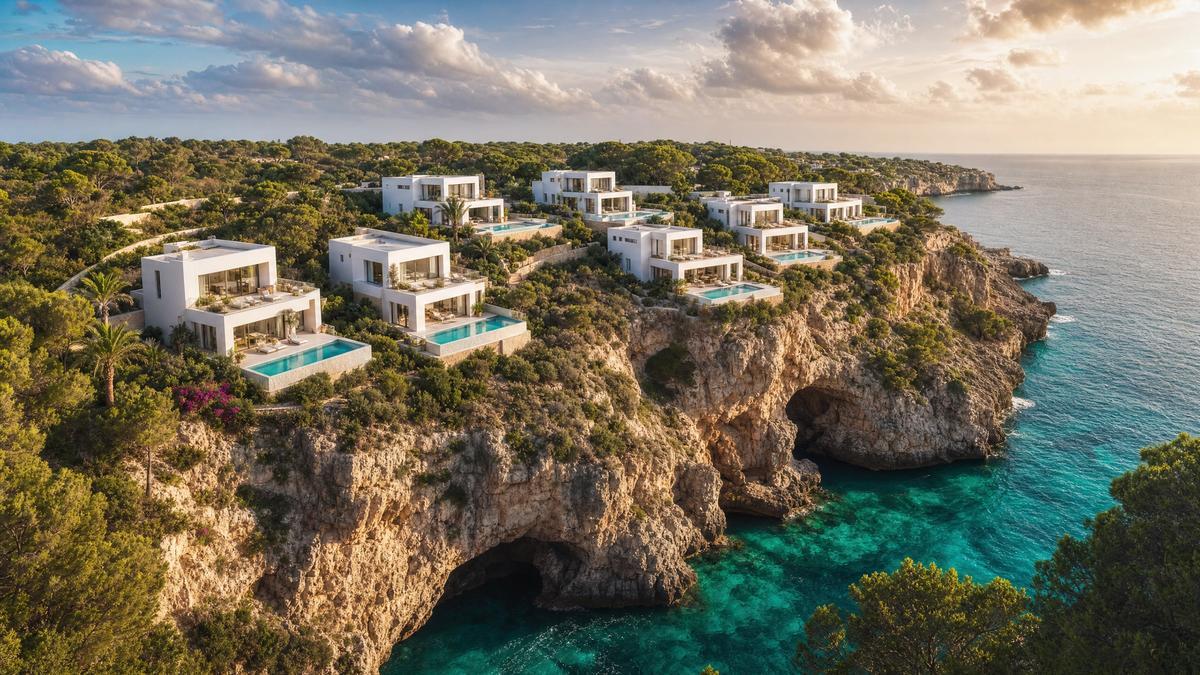Wohnanlage Cala Pi Klippe Meer Mallorca