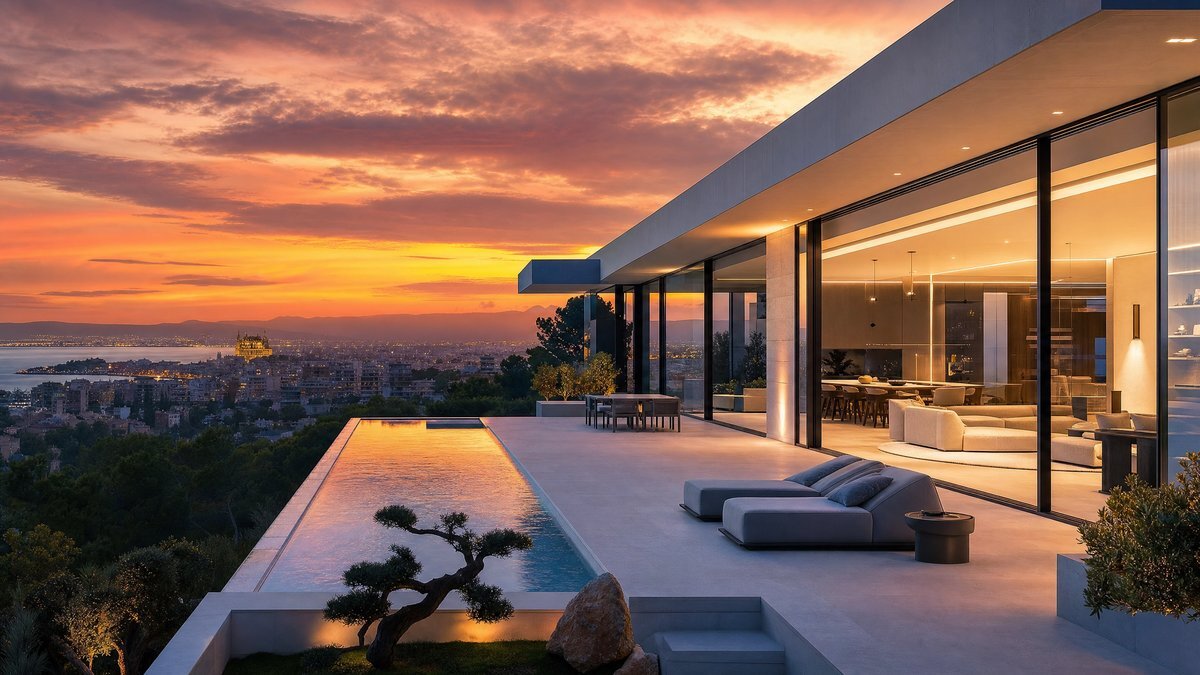 Bauhaus Villa Son Vida Mallorca Panorama over Palma — CPH Investment Group